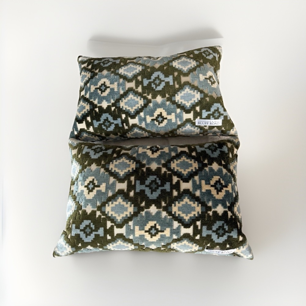 Dransfield & Ross Bluff Road Lumbar Throw‎ Pillows Set of 2 - 17x11 Designer - Picture 6 of 12